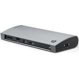 Alogic BLAZE USB Type C, Thunderbolt 3, Thunderbolt 4 Docking Station for Monitor, Hard Drive, Desktop PC, Notebook - Memory Card Reader - SD - Space Gray - TAA Compliant