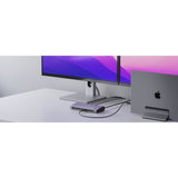 Alogic BLAZE USB Type C, Thunderbolt 3, Thunderbolt 4 Docking Station for Monitor, Hard Drive, Desktop PC, Notebook - Memory Card Reader - SD - Space Gray - TAA Compliant