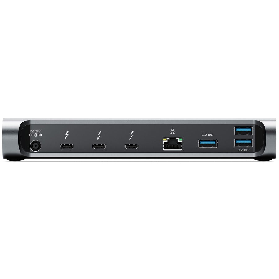 Alogic BLAZE USB Type C, Thunderbolt 3, Thunderbolt 4 Docking Station for Monitor, Hard Drive, Desktop PC, Notebook - Memory Card Reader - SD - Space Gray - TAA Compliant