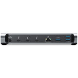 Alogic BLAZE USB Type C, Thunderbolt 3, Thunderbolt 4 Docking Station for Monitor, Hard Drive, Desktop PC, Notebook - Memory Card Reader - SD - Space Gray - TAA Compliant