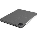 Logitech Combo Touch Keyboard/Cover Case for 32.8 cm (12.9") Apple, Logitech iPad Pro (5th Generation) Tablet - Oxford Gray