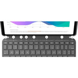 Logitech Combo Touch Keyboard/Cover Case for 32.8 cm (12.9") Apple, Logitech iPad Pro (5th Generation) Tablet - Oxford Gray