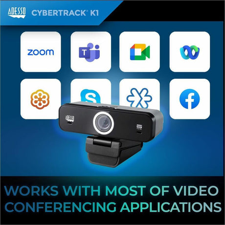 Adesso CyberTrack K1 Webcam - 2.1 Megapixel - 30 fps - USB 2.0