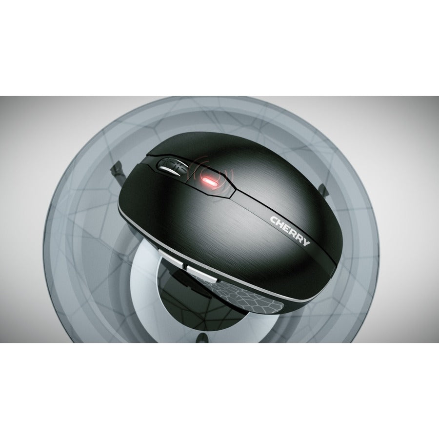 CHERRY MW 8C Advance Mouse - Bluetooth/Radio Frequency - USB - Laser - 6 Button(s) - Black - 1