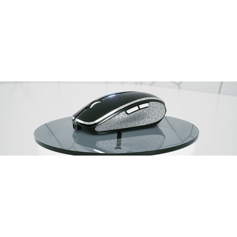 CHERRY MW 8C Advance Mouse - Bluetooth/Radio Frequency - USB - Laser - 6 Button(s) - Black - 1