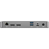 Alogic USB Type A, USB Type C Docking Station for Notebook - 100 W - Space Gray - Desktop - TAA Compliant
