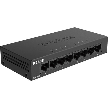 D-Link DGS-108GL 8 Ports Ethernet Switch - Gigabit Ethernet - 10/100/1000Base-T
