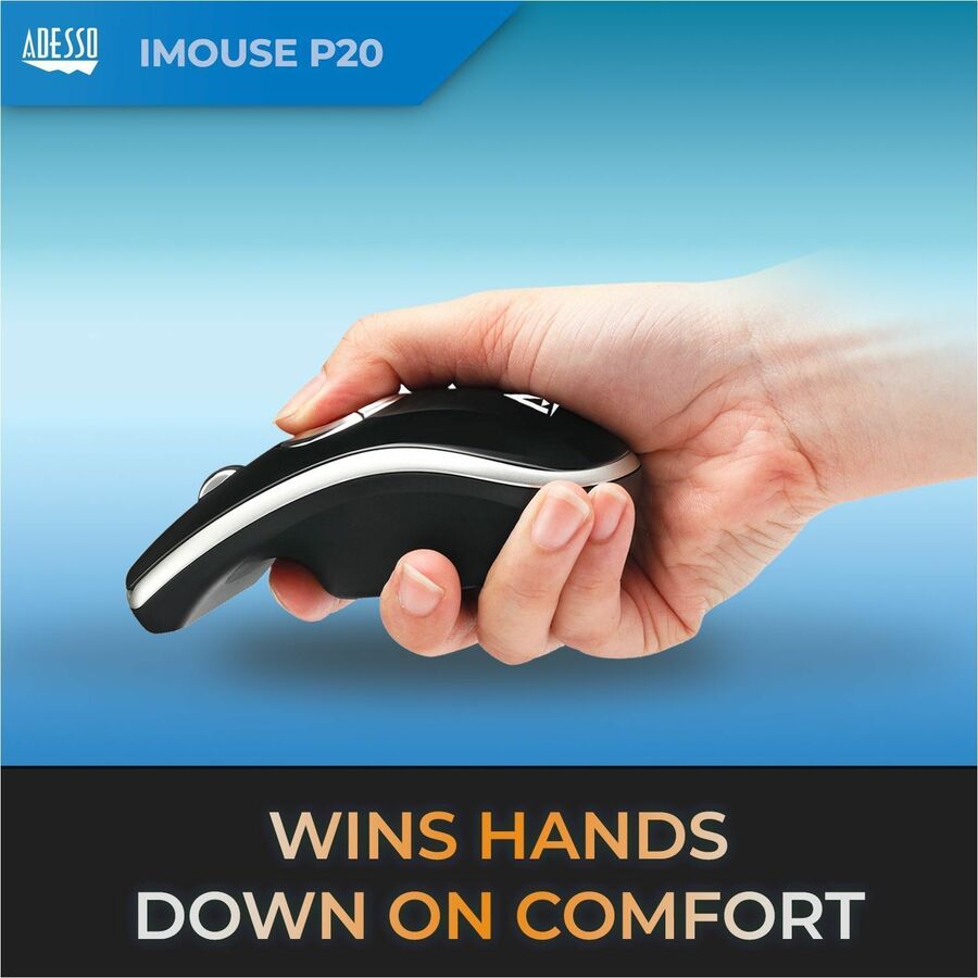 Adesso iMouse P20 Mouse/Presentation Pointer - Radio Frequency - USB