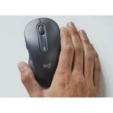 Logitech Signature M650 Mouse - Bluetooth/Radio Frequency - USB - Graphite