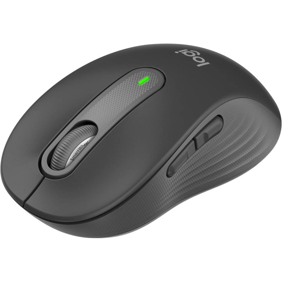 Logitech Signature M650 Mouse - Bluetooth/Radio Frequency - USB - Graphite