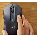 Logitech Signature M650 Mouse - Bluetooth/Radio Frequency - USB - Graphite