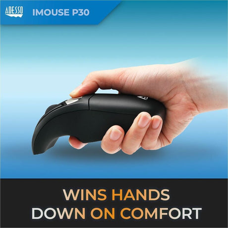 Adesso iMouse P30 Travel Mouse/Presentation Pointer - Radio Frequency - USB - 9 Button(s)
