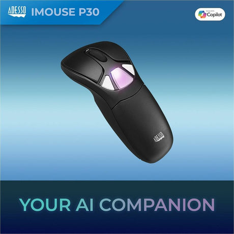 Adesso iMouse P30 Travel Mouse/Presentation Pointer - Radio Frequency - USB - 9 Button(s)
