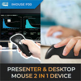 Adesso iMouse P30 Travel Mouse/Presentation Pointer - Radio Frequency - USB - 9 Button(s)
