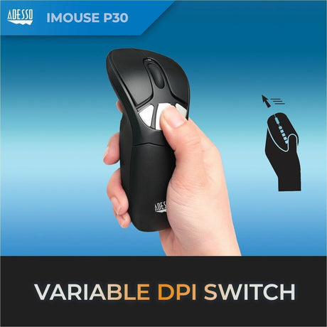 Adesso iMouse P30 Travel Mouse/Presentation Pointer - Radio Frequency - USB - 9 Button(s)