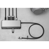 Alogic USB Type C Docking Station for Smartphone, Flash Drive - Memory Card Reader - SD - 85 W - Space Gray - Portable