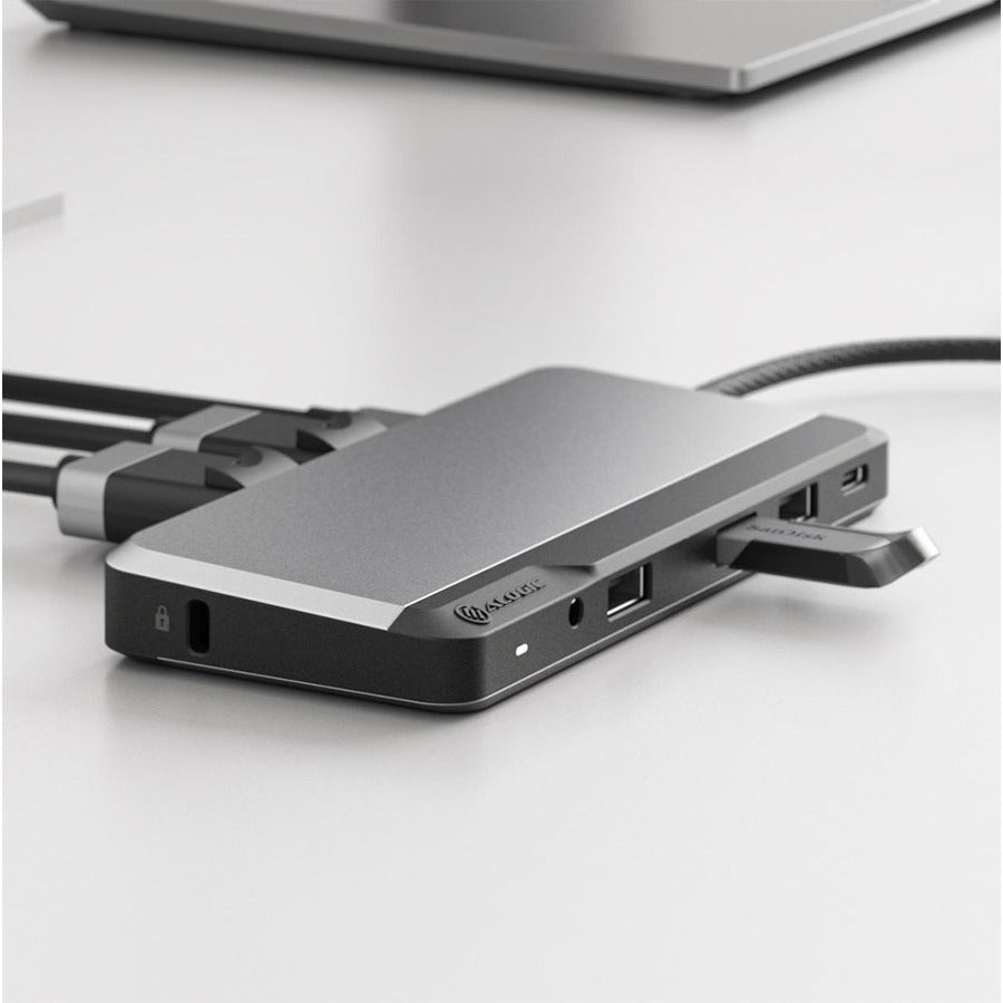 Alogic USB Type C Docking Station for Smartphone, Flash Drive - Memory Card Reader - SD - 85 W - Space Gray - Portable