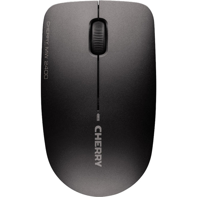 CHERRY MW 2400 Mouse - Radio Frequency - USB 2.0 - Optical - 3 Button(s) - Black - 10