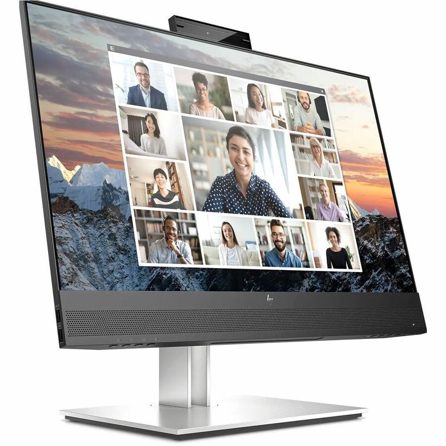 HP E24m G4 24" Class Webcam Full HD LED Monitor - 16:9 - Silver Black