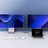 Targus HyperDrive HDM1H-GL Docking Station for Monitor, Notebook, Desktop PC, Headset - Charging Capability - Memory Card Reader - SD - Silver