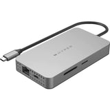 Targus HyperDrive HDM1H-GL Docking Station for Monitor, Notebook, Desktop PC, Headset - Charging Capability - Memory Card Reader - SD - Silver