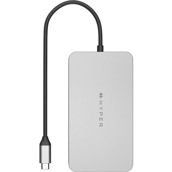Targus HyperDrive HDM1H-GL Docking Station for Monitor, Notebook, Desktop PC, Headset - Charging Capability - Memory Card Reader - SD - Silver