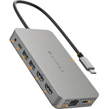 Targus HyperDrive HDM1H-GL Docking Station for Monitor, Notebook, Desktop PC, Headset - Charging Capability - Memory Card Reader - SD - Silver