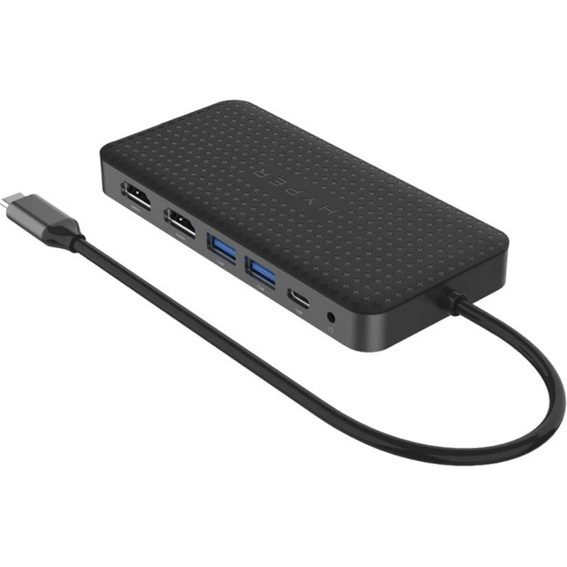 Targus HyperDrive HDM1H-GL Docking Station for Monitor, Notebook, Desktop PC, Headset - Charging Capability - Memory Card Reader - SD - Silver