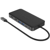 Targus HyperDrive HDM1H-GL Docking Station for Monitor, Notebook, Desktop PC, Headset - Charging Capability - Memory Card Reader - SD - Silver