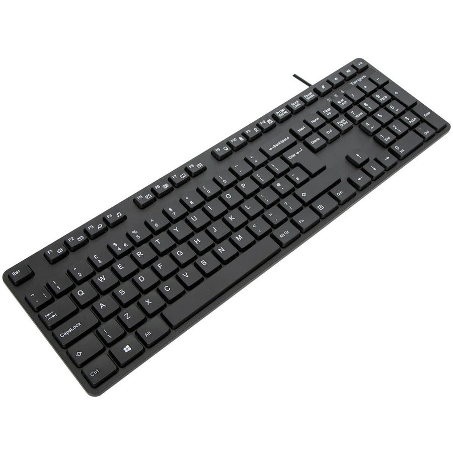 Targus AKB30AMUK Keyboard - Cable Connectivity - USB Interface - English (UK) - QWERTY Layout - Black