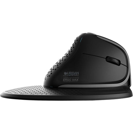 Urban Factory ERGO MAX EPM50UF Mouse - Bluetooth/Radio Frequency - USB Type C - Optical - 7 Button(s) - Black