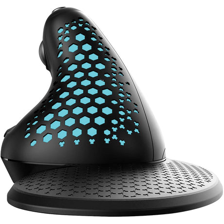 Urban Factory ERGO MAX EPM50UF Mouse - Bluetooth/Radio Frequency - USB Type C - Optical - 7 Button(s) - Black