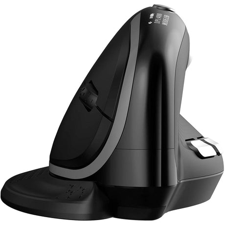 Urban Factory ERGO MAX EPM50UF Mouse - Bluetooth/Radio Frequency - USB Type C - Optical - 7 Button(s) - Black