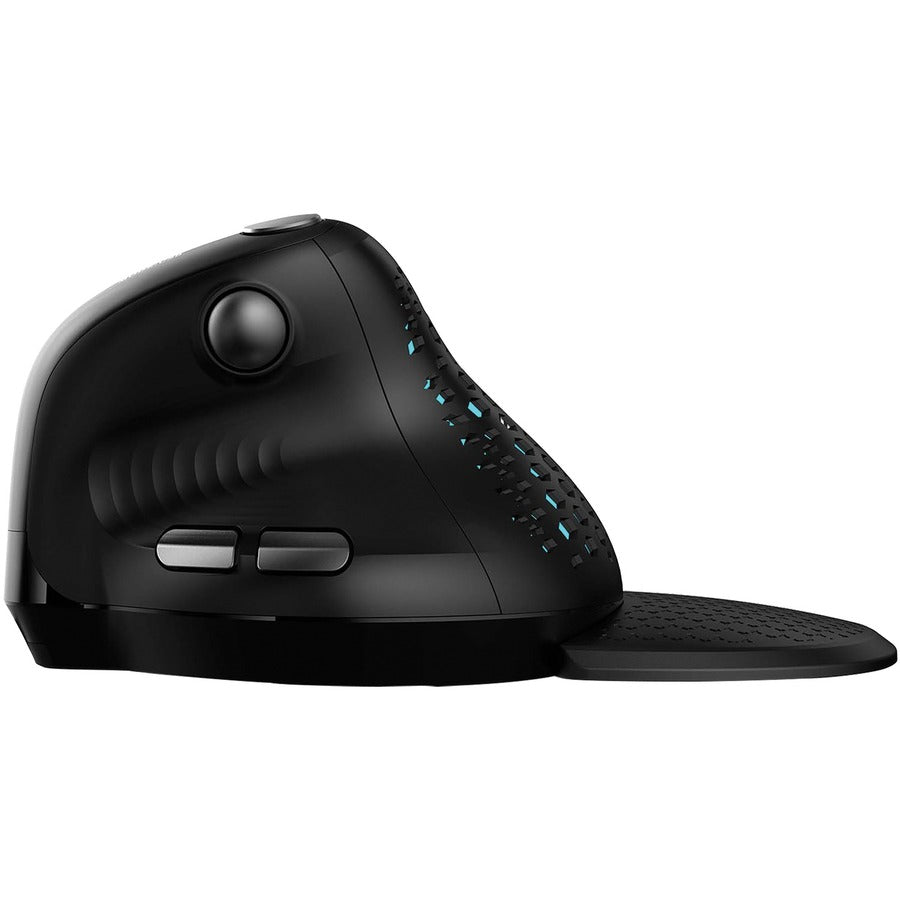 Urban Factory ERGO MAX EPM50UF Mouse - Bluetooth/Radio Frequency - USB Type C - Optical - 7 Button(s) - Black