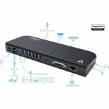 V7 UDDS2 USB 3.0 Docking Station - Black