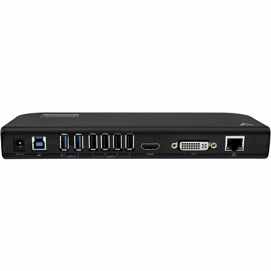 V7 UDDS2 USB 3.0 Docking Station - Black