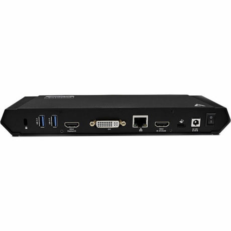 V7 USB Type C Docking Station - Charging Capability - 100 W - Black