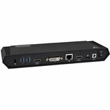 V7 USB Type C Docking Station - Charging Capability - 100 W - Black