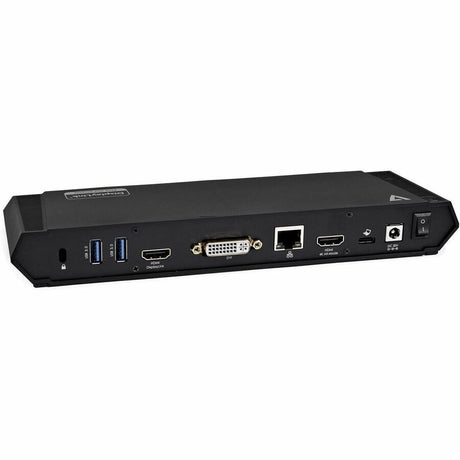 V7 USB Type C Docking Station - Charging Capability - 100 W - Black