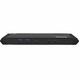 V7 USB Type C Docking Station - Charging Capability - 100 W - Black