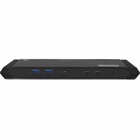 V7 USB Type C Docking Station - Charging Capability - 100 W - Black