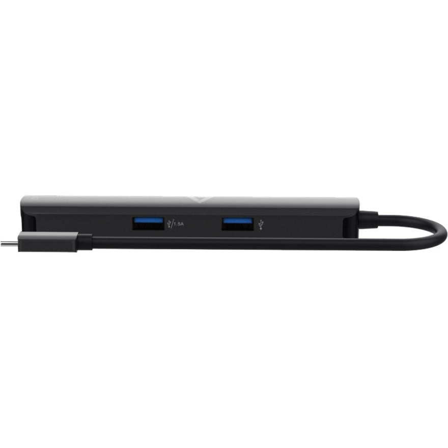 V7 UCMINIDOCK-PT USB Type C Docking Station for Computer - 85 W - Black