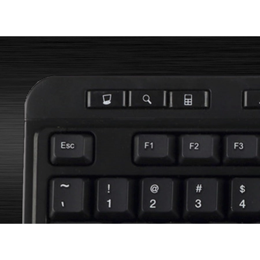 Adesso AKB-132UB Keyboard - Cable Connectivity - USB, PS/2 Interface - English (UK)
