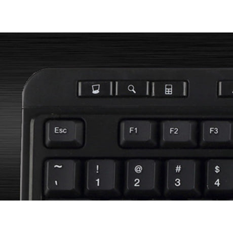 Adesso AKB-132UB Keyboard - Cable Connectivity - USB, PS/2 Interface - English (UK)