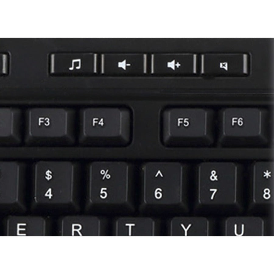Adesso AKB-132UB Keyboard - Cable Connectivity - USB, PS/2 Interface - English (UK)