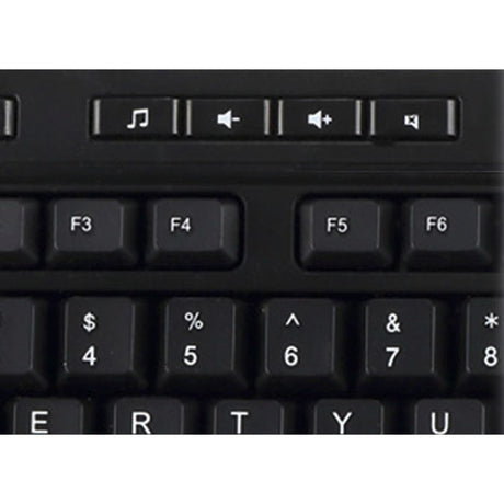 Adesso AKB-132UB Keyboard - Cable Connectivity - USB, PS/2 Interface - English (UK)