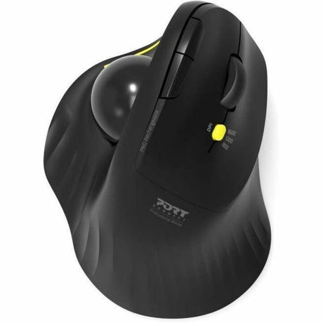 Port Mouse - Bluetooth - USB Type A, USB Type C - Optical - Black - 1