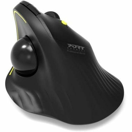 Port Mouse - Bluetooth - USB Type A, USB Type C - Optical - Black - 1