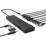 Port Connect USB Type C Docking Station for Desktop PC, Notebook - Memory Card Reader - SD - 60 W