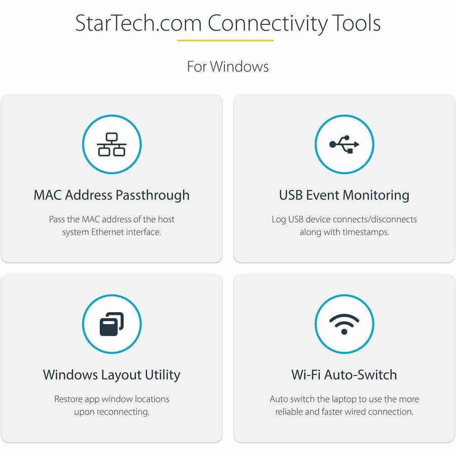 StarTech.com USB C Multiport Adapter, 4K 60Hz HDMI HDR10 Video, 3 Port 5Gbps USB 3.2 Hub, 100W PD PassThrough, GbE, Mini Travel Dock